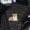 Dog paws pattern, dog car seat covers, back seat cover for dogs, paw print