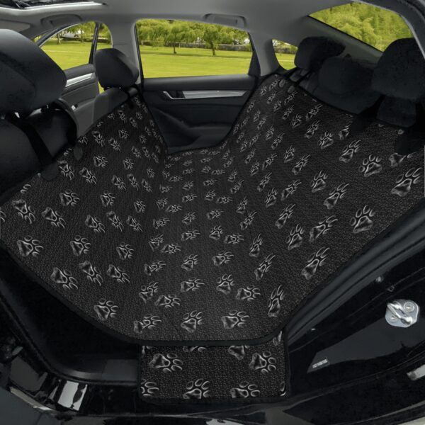 Dog paws pattern, dog car seat covers, back seat cover for dogs, paw print