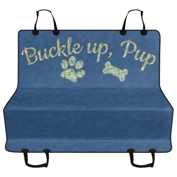 Dog car seat covers, back seat cover for dogs, Denim pattern