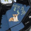 Dog car seat covers, back seat cover for dogs, Denim pattern