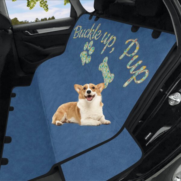 Dog car seat covers, back seat cover for dogs, Denim pattern