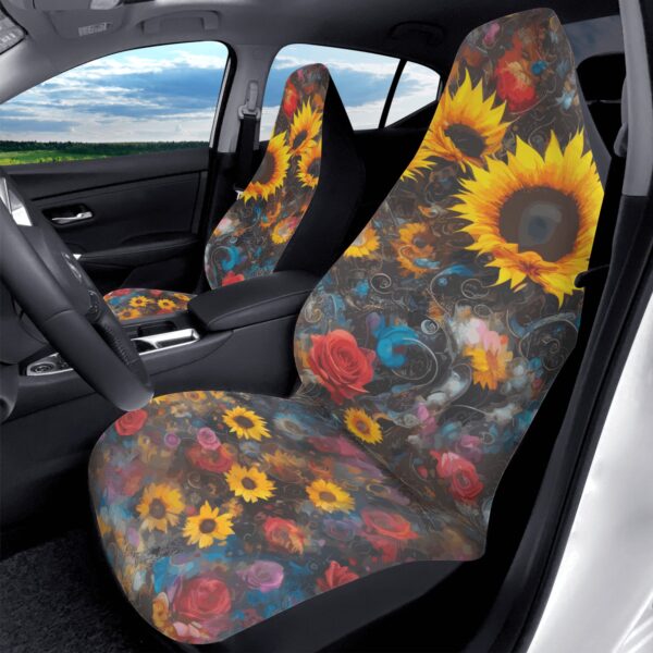 Car seat covers, seat covers for car, Car Seat Protector, floral seat covers, sunflower car seat covers