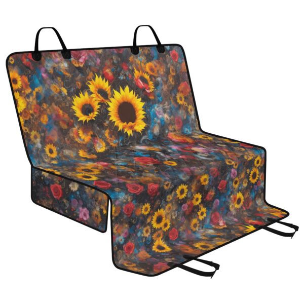 dog car seat covers, sunflower pattern, dog car hammock