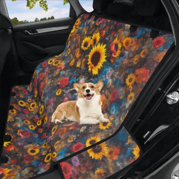 dog car seat covers, sunflower pattern, dog car hammock