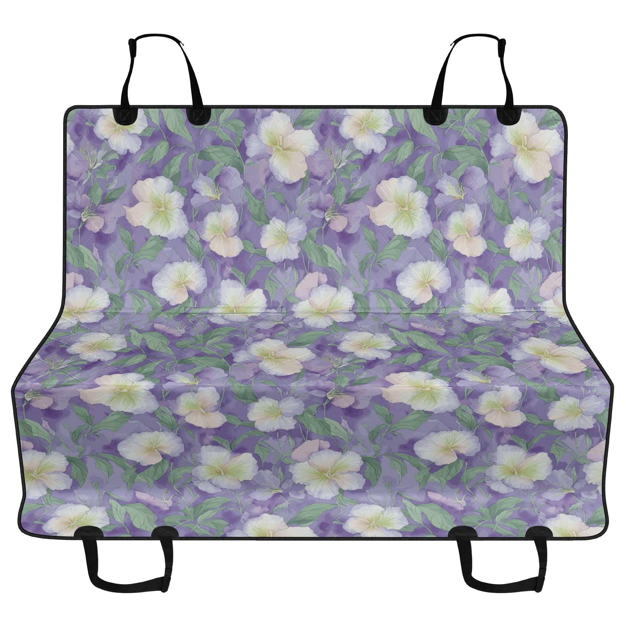 Pastel flowers, dog car seat covers, back seat cover for dogs