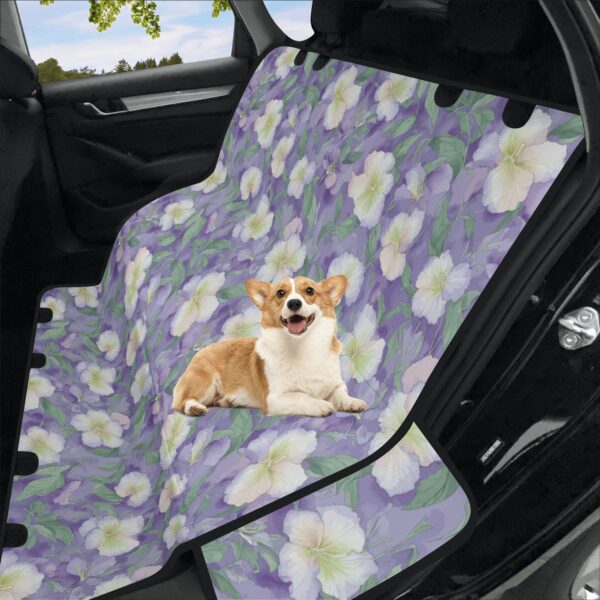 Pastel flowers, dog car seat covers, back seat cover for dogs