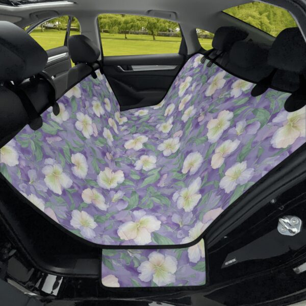 Pastel flowers, dog car seat covers, back seat cover for dogs