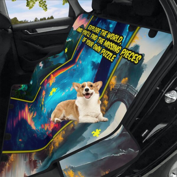 Dog car seat covers, back seat cover for dogs, rear seat hammock