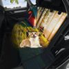 dog car seat covers, back seat cover for dogs, camping, tent in the woods