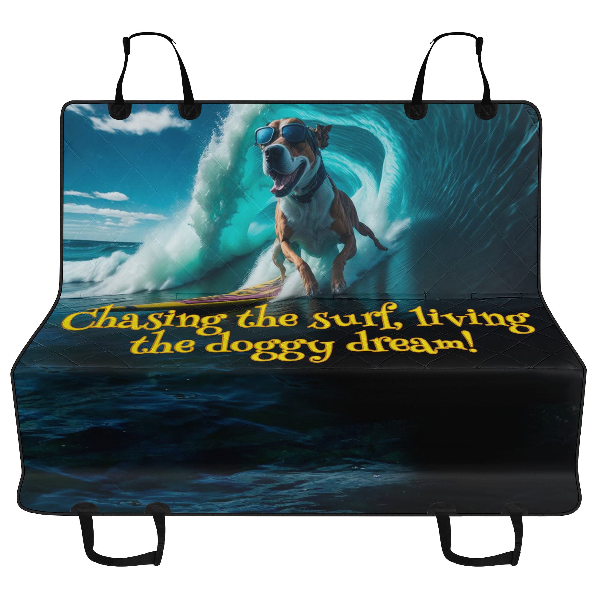 dog car seat covers, back seat cover for dogs, surf , surfing