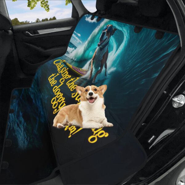 dog car seat covers, back seat cover for dogs, surf , surfing